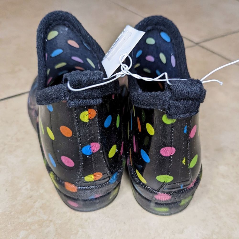 Capella New York Polka Dot Rain Boots Size 6 NWT - Picture 4 of 8